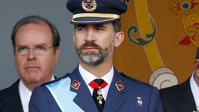 El príncipe Felipe, durante el desfile militar de 2012 