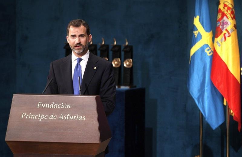 El príncipe Felipe, en la última edición de los premios Príncipe de Asturias 