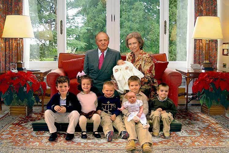Felicitación navideña de la familia real en 2005.