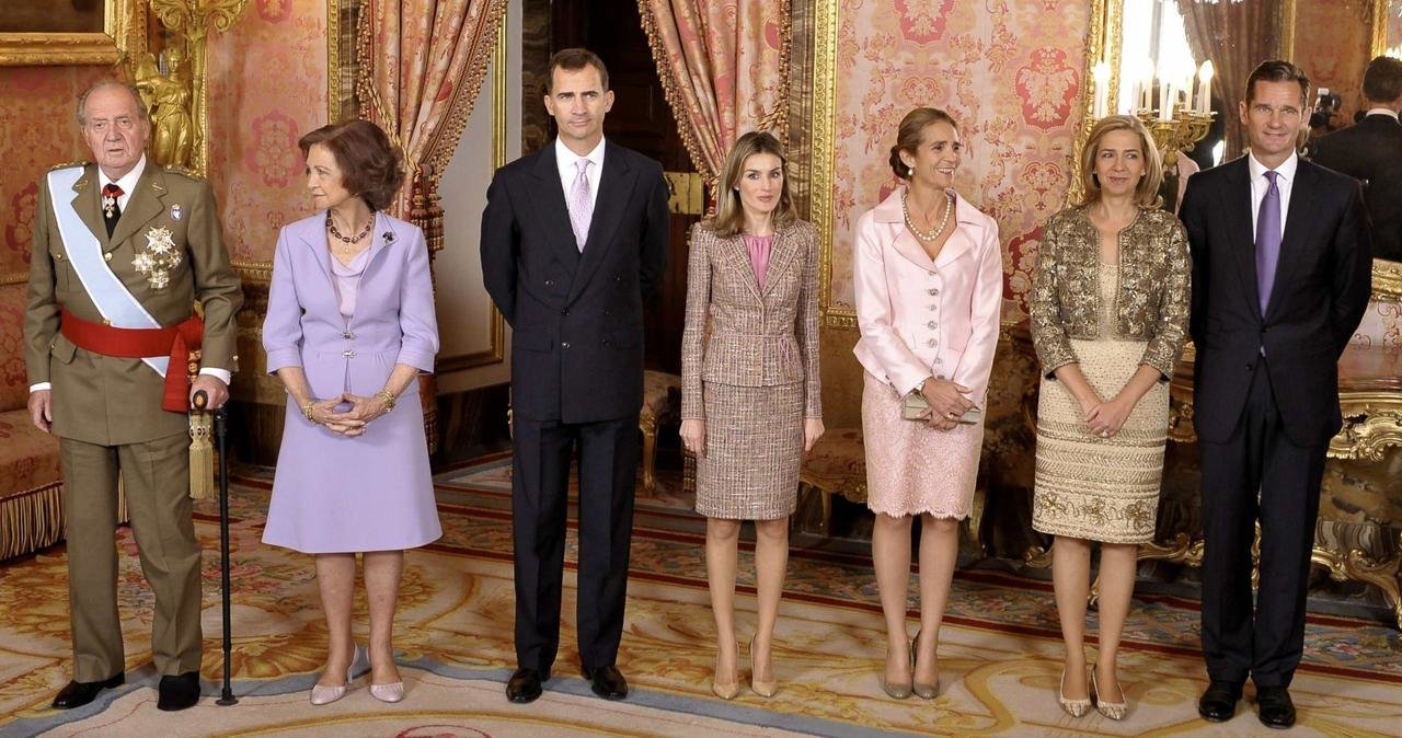 La familia real española en una imagen de archivo.