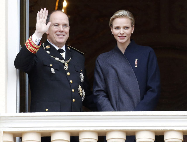 El príncipe Alberto de Mónaco y su esposa Charlène.