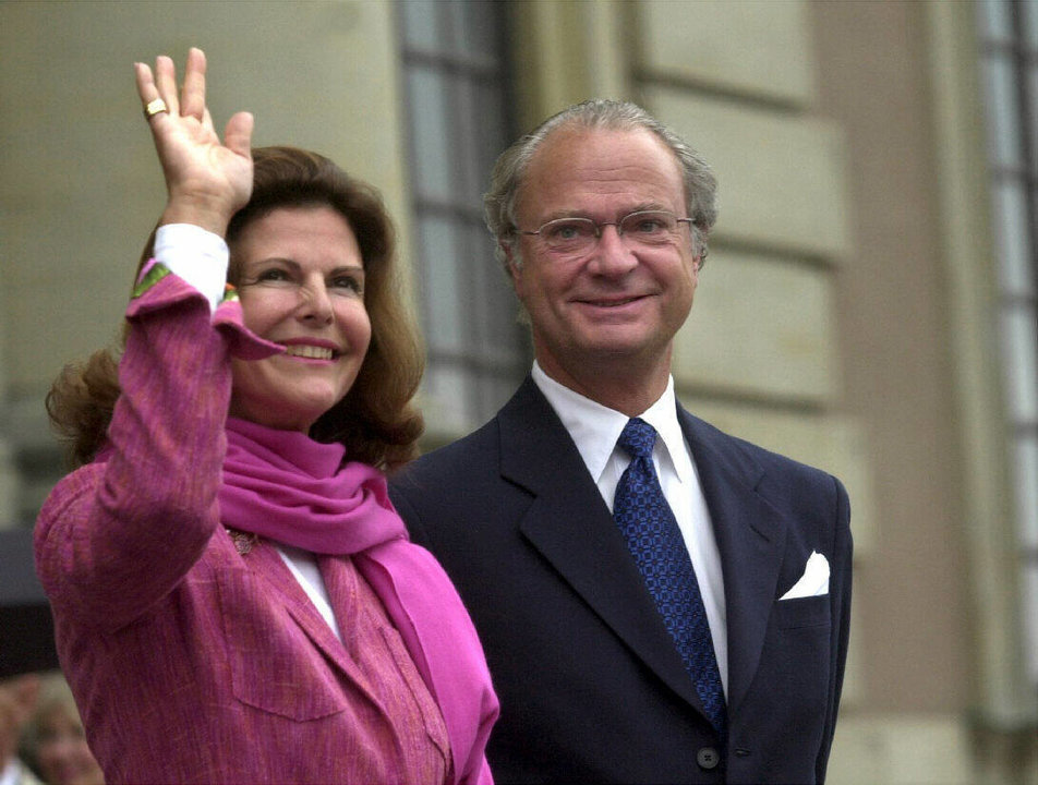 Los reyes Carlos Gustavo y Silvia de Suecia en una imagen de archivo.