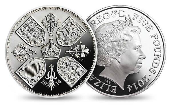 Moneda conmemorativa del cumpleaños del príncipe Jorge.