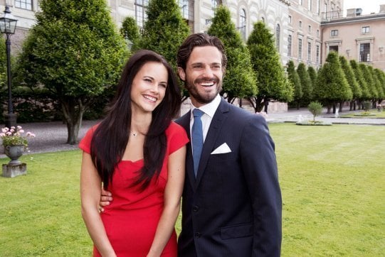 El príncipe Carlos Felipe de Suecia y Sofía Hellqvist.