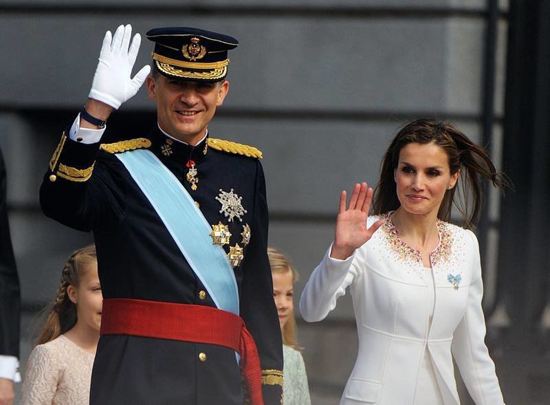 Los reyes Felipe y Letizia. 