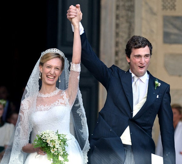 El príncipe Amadeo y Lili Rosboch, el día de su boda.