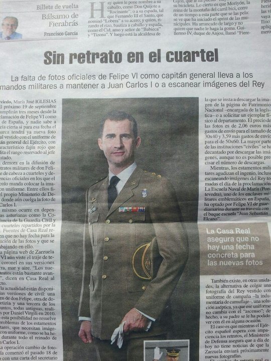 Fotografía del artículo publicado en La Nueva España. 