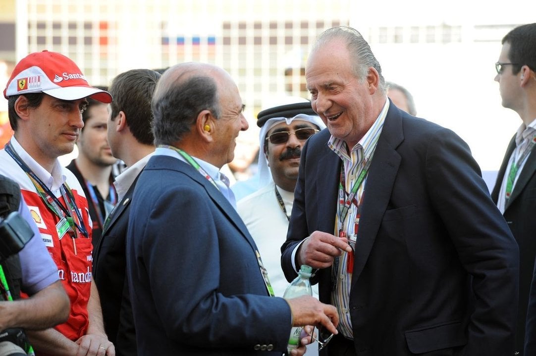 El rey Juan Carlos junto a Emilio Botín.