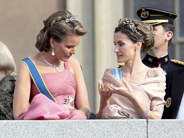 La reina Matilde de Bélgica y doña Letizia. 
