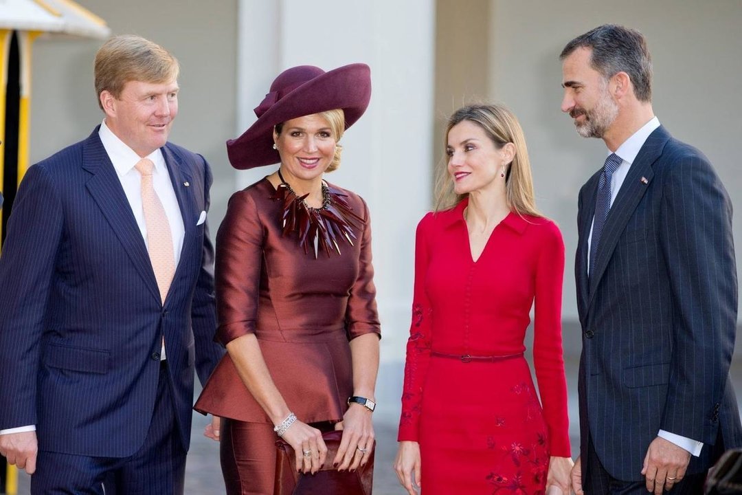 Los reyes Felipe y Letizia junto a Guillermo y Máxima de Holanda.