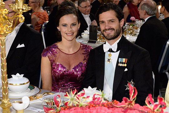 El príncipe Carlos Felipe y Sofía Hellqvist.