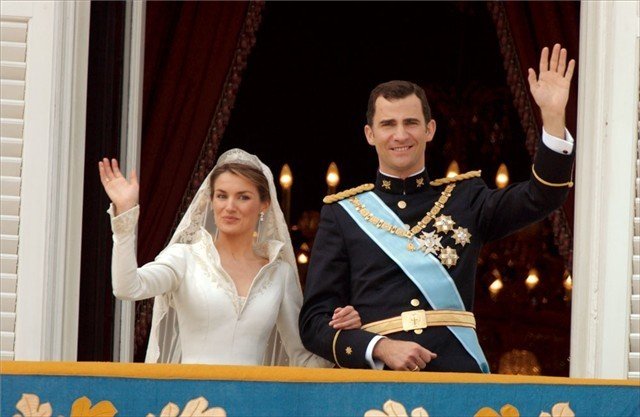 Don Felipe y doña Letizia el día de su boda.