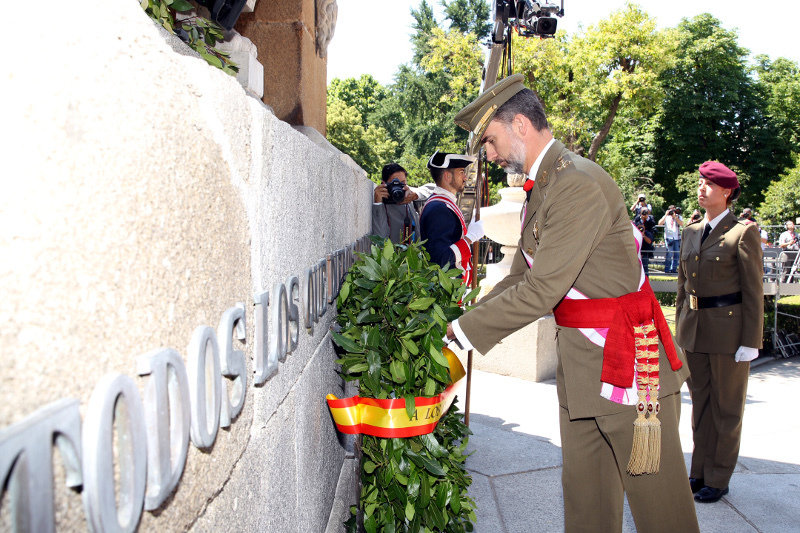 Felipe VI, en el Día de las Fuerzas Armadas.