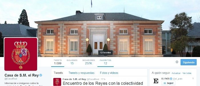 Twitter de la Casa del Rey.