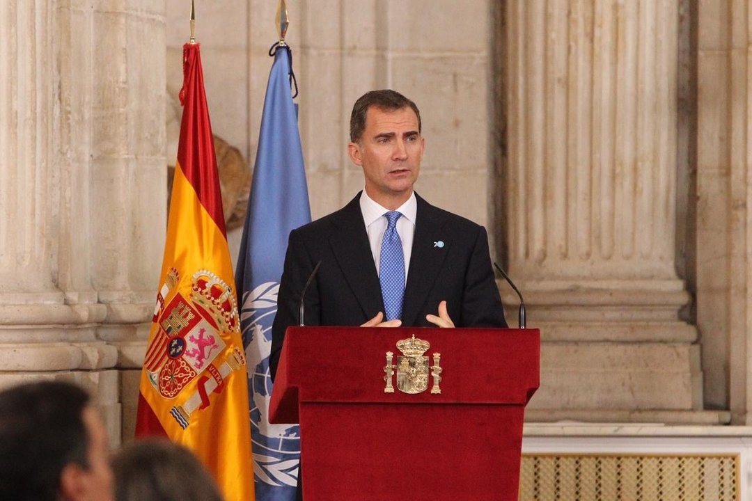 Felipe VI interviene en el acto por el 60º aniversario de la entrada de España en la ONU.