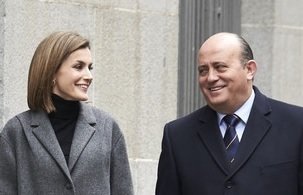 La reina Letizia y José Manuel Zuleta.