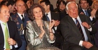 La reina Sofía, en un concierto.