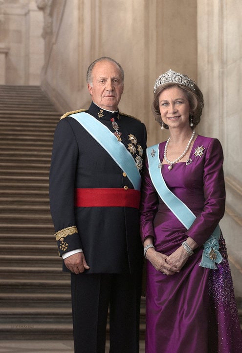 Los reyes Juan Carlos I y Sofía.