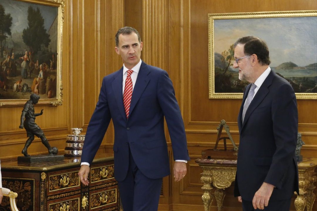 Felipe VI y Mariano Rajoy.