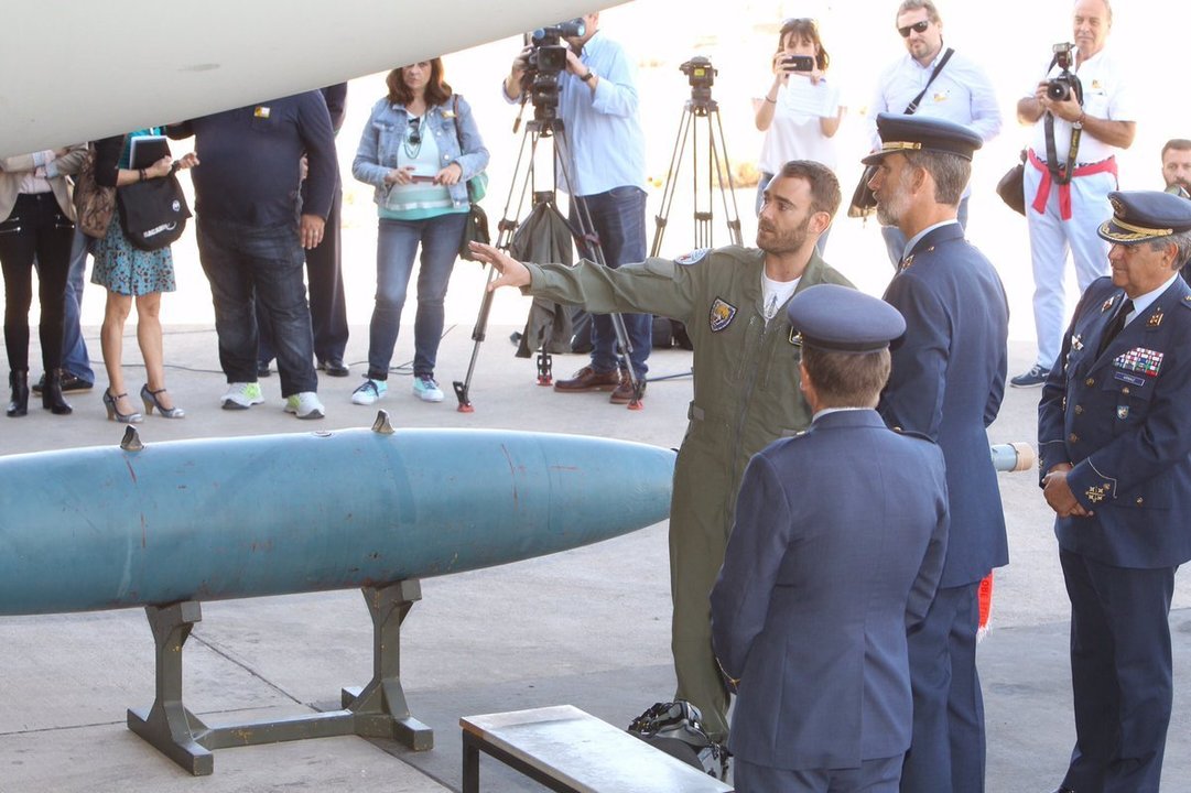 El rey conoce la actividad del Ala 14 del Ejército del Aire en Albacete