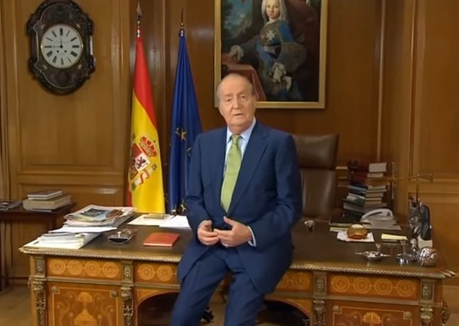 Juan Carlos I, en el discurso de la Nochebuena de 2012.