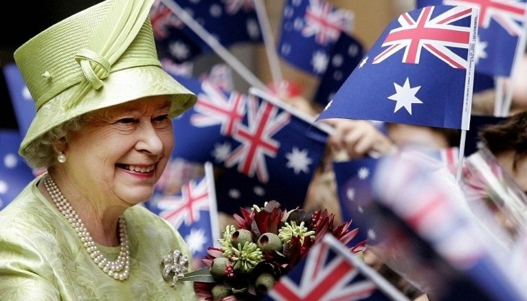 La reina Isabel II, durante una visita a Australia.