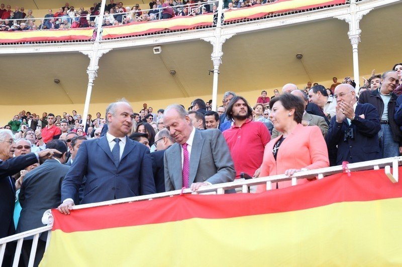 El rey Juan Carlos, en Las Ventas en 2015.