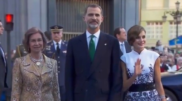 Los reyes Sofía, Felipe y Letizia, en los Premios Princesa de Asturias 2017.