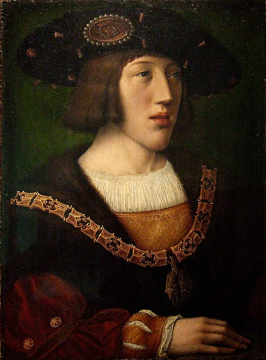 Retrato de Carlos I con apenas 15 años.