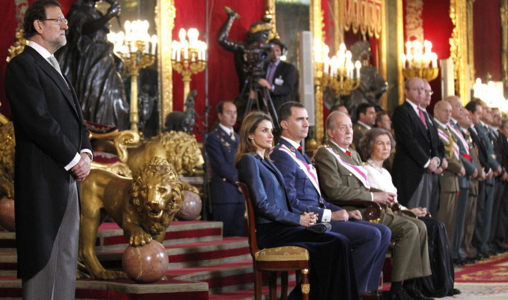 Celebración de la Pascua Militar en el Palacio Real.
