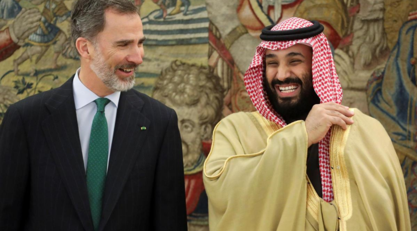 Felipe VI y el príncipe heredero de Arabia Saudí