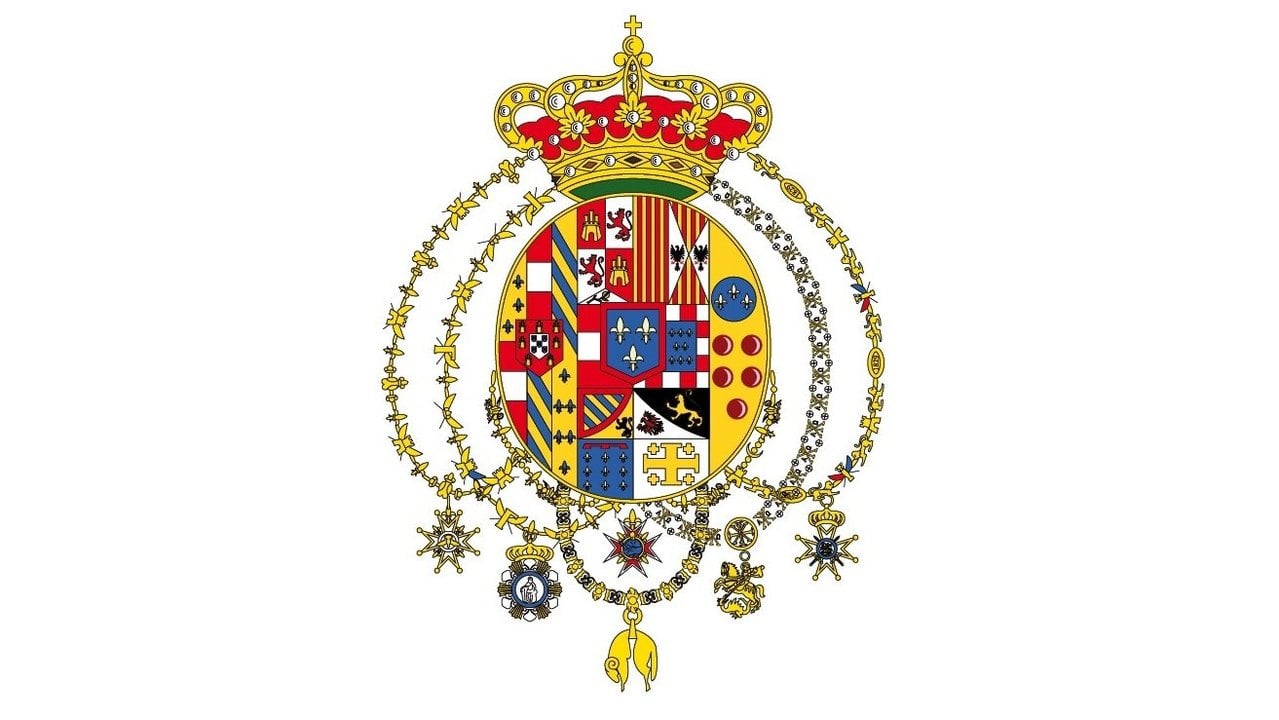 Escudo heráldico de los Borbón-Dos Sicilias.