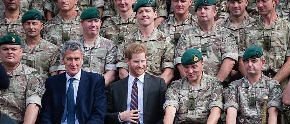 El príncipe Harry visitó el Centro de Entrenamiento de la Marina en septiembre de 2018.