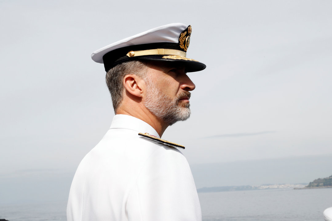 Felipe VI en un acto de guardias marinas. Foto de archivo.