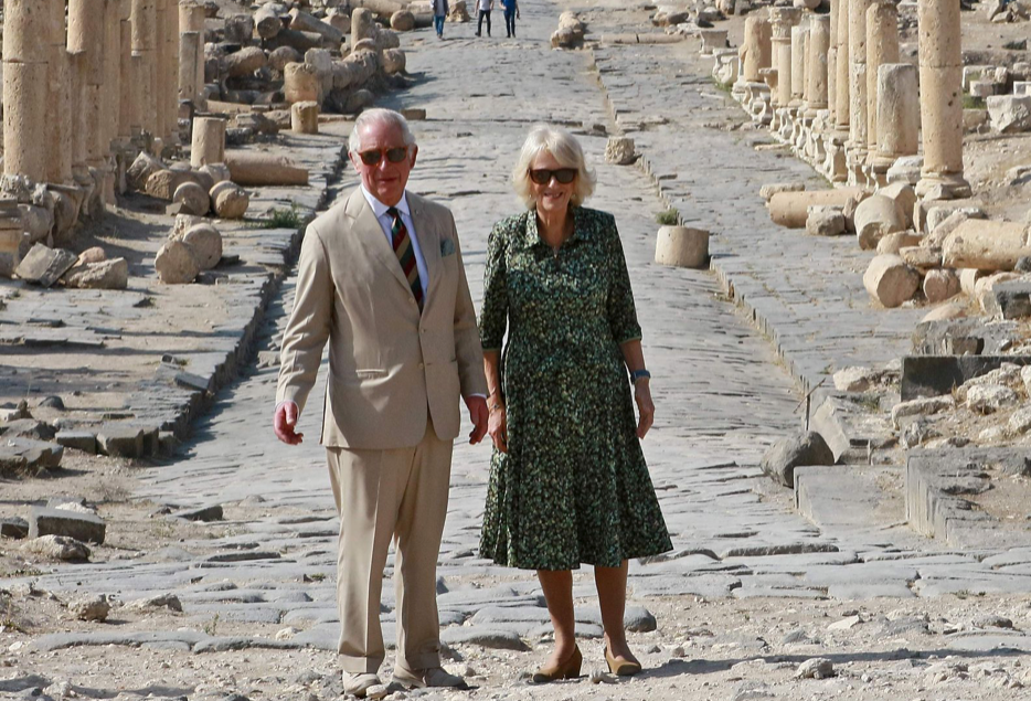 El príncipe Carlos y Camilla en Jordania.