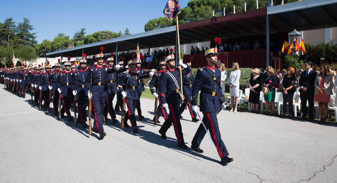 Desfile de la Guardia Real en un acto oficial. 