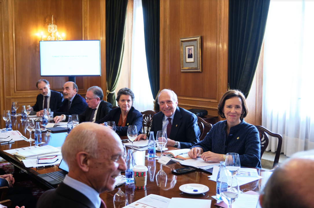 Reunión del Patronato de la Fundación Princesa de Asturias. Diciembre de 2022.