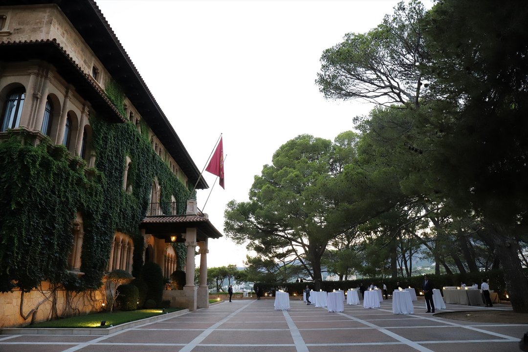 El Palacio de Marivent durante una recepción ofrecida por los Reyes a las autoridades de las Illes Baleares y a una representación de la sociedad balear, a 4 de agosto de 2022.