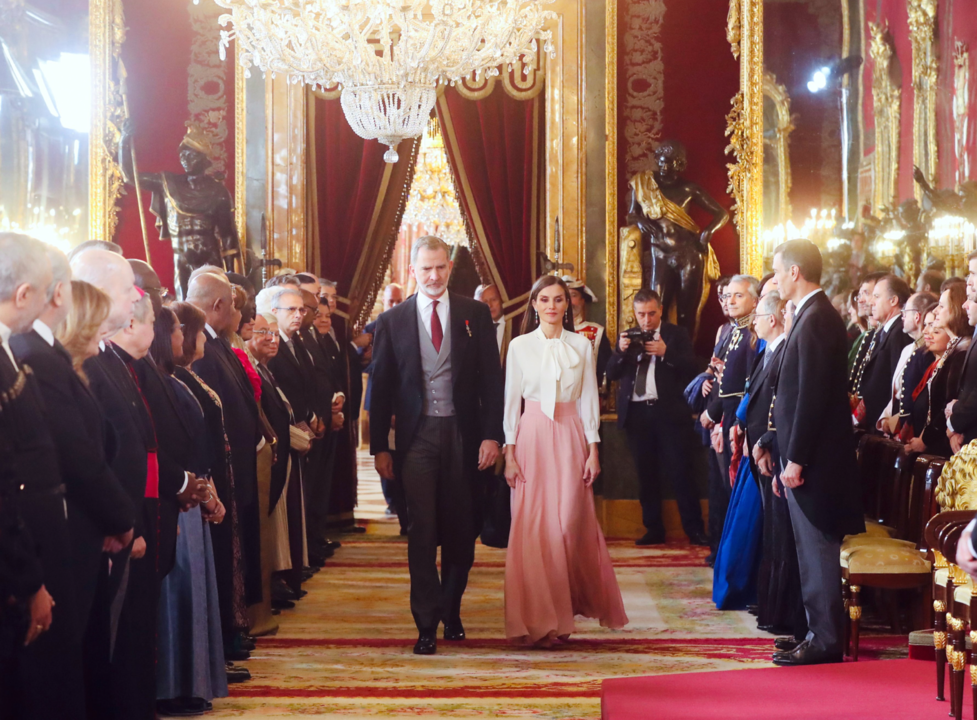 Los reyes han recibido en el Palacio Real al Cuerpo Diplomático acreditado en España.