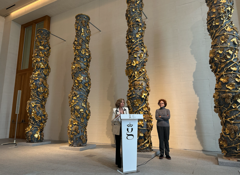 La Galería de Colecciones Reales muestra las cuatro columnas salomónicas de seis metros de altura.