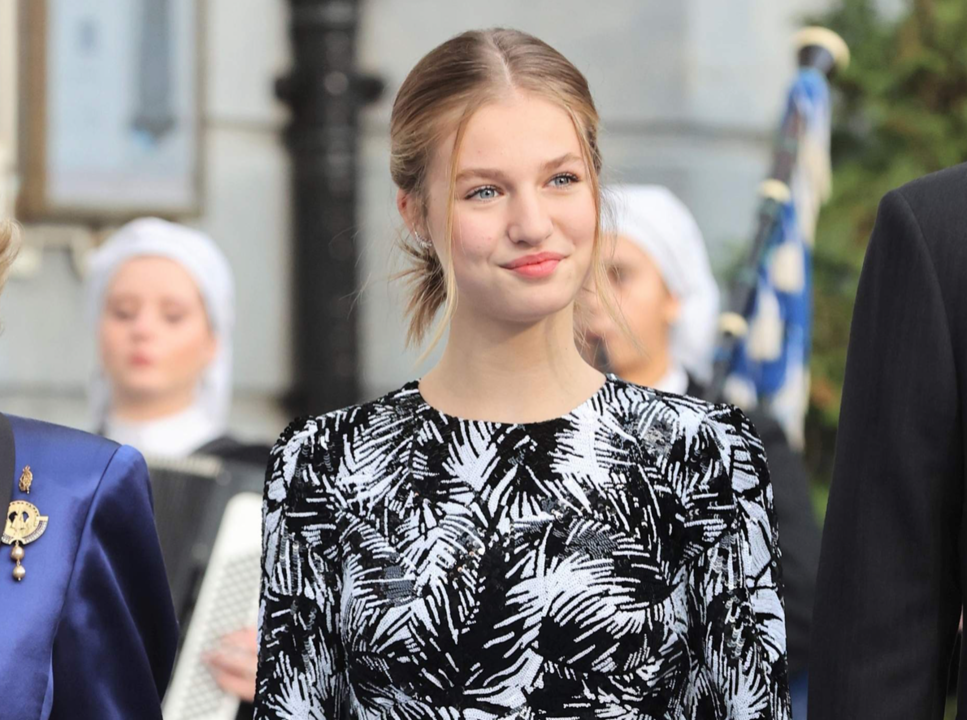 La princesa Leonor llega a la entrega de los premios Princesa de Asturias 2022.