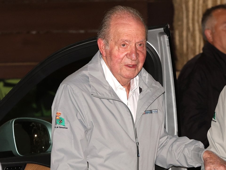 El Rey Juan Carlos durante su reciente visita a Sanxenxo.