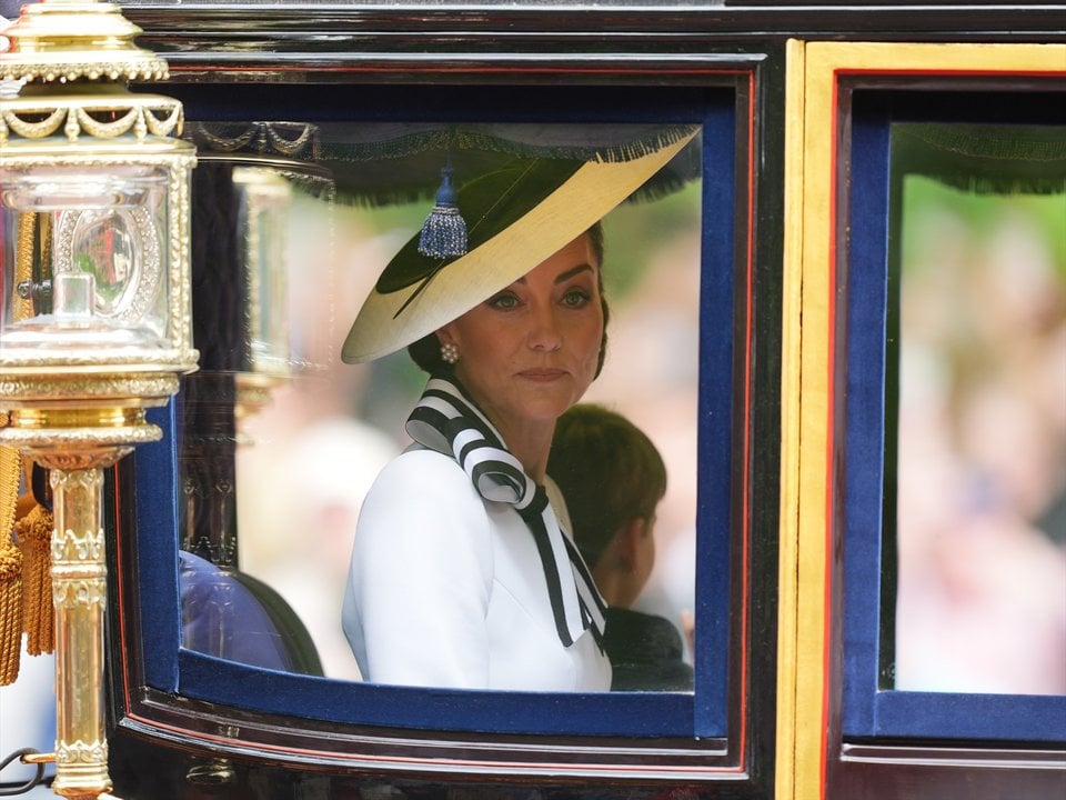 Kate Middleton reaparece en el desfile militar Trooping the Colour