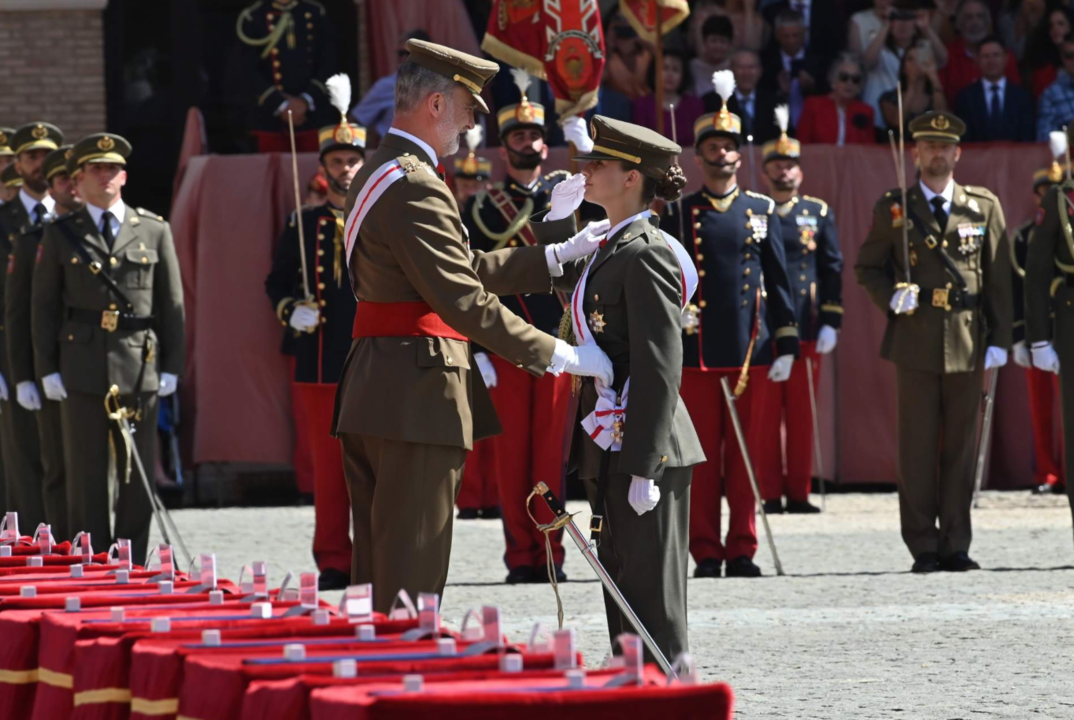 El rey Felipe VI y la princesa Leonor.