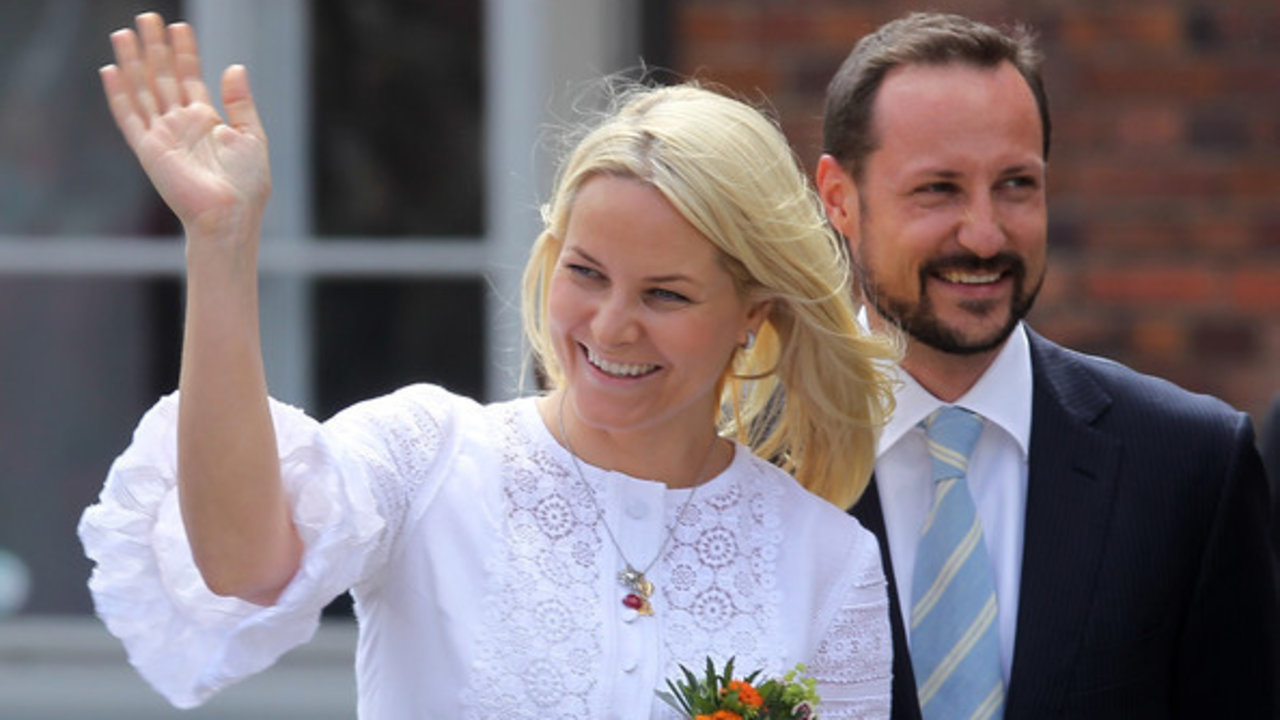 Los príncipes Haakon y Mette Marit de Noruega.