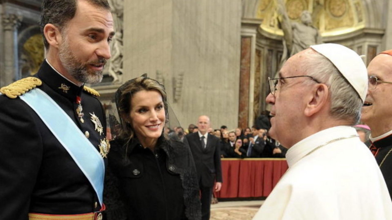 Los reyes en la misa de inauguración del pontificado del Papa Francisco.