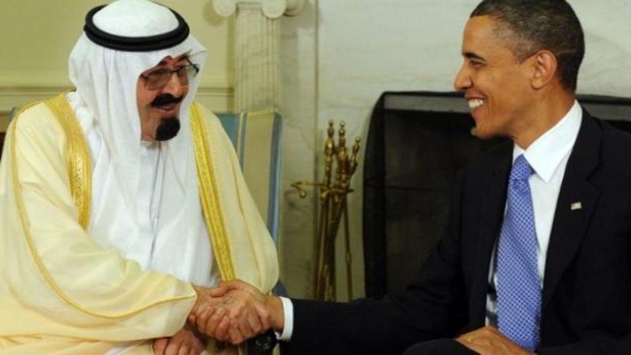 El rey de Arabia Saudí, Abdalá bin Abdelaziz, y Barack Obama.