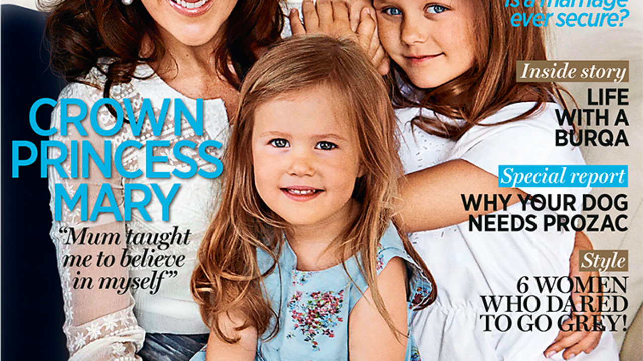 La princesa Mary de Dinamarca y sus hijas Isabel y Josefina, en la revista Australian Women´s Weekly.