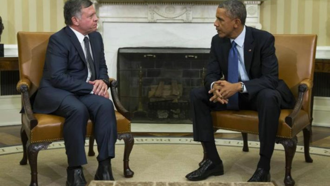 El rey Abdalá de Jordania y el presidente Barack Obama.