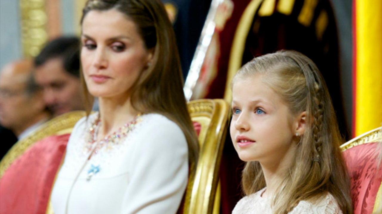 La reina Letizia y la princesa Leonor.
